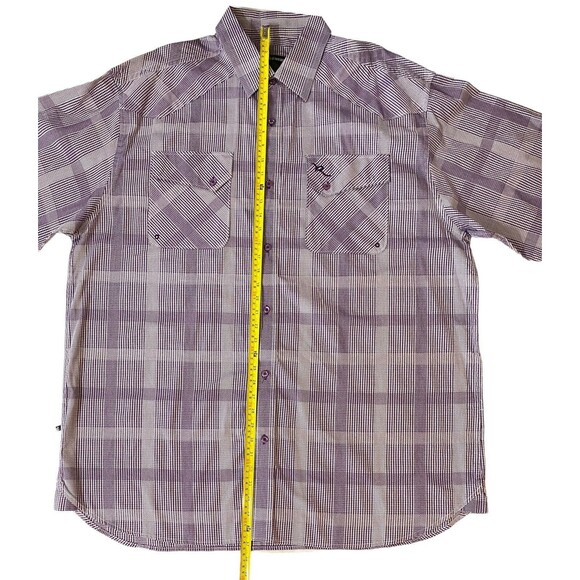 Rocawear Mens Button Up Shirt Size 4x Purple striped RN106374 Authentic - Picture 6 of 14